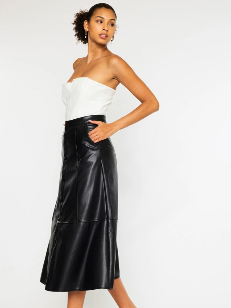 Charlie Faux Leather Skirt