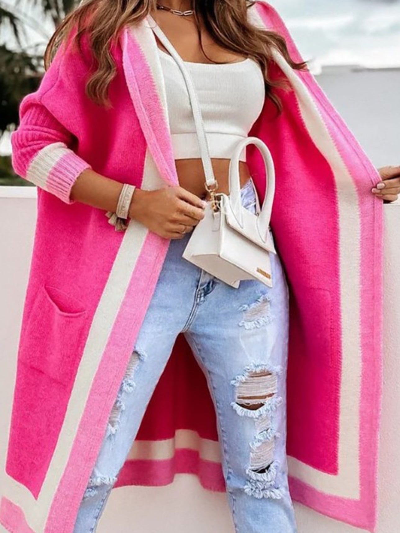 Ella Color Block Cardigan