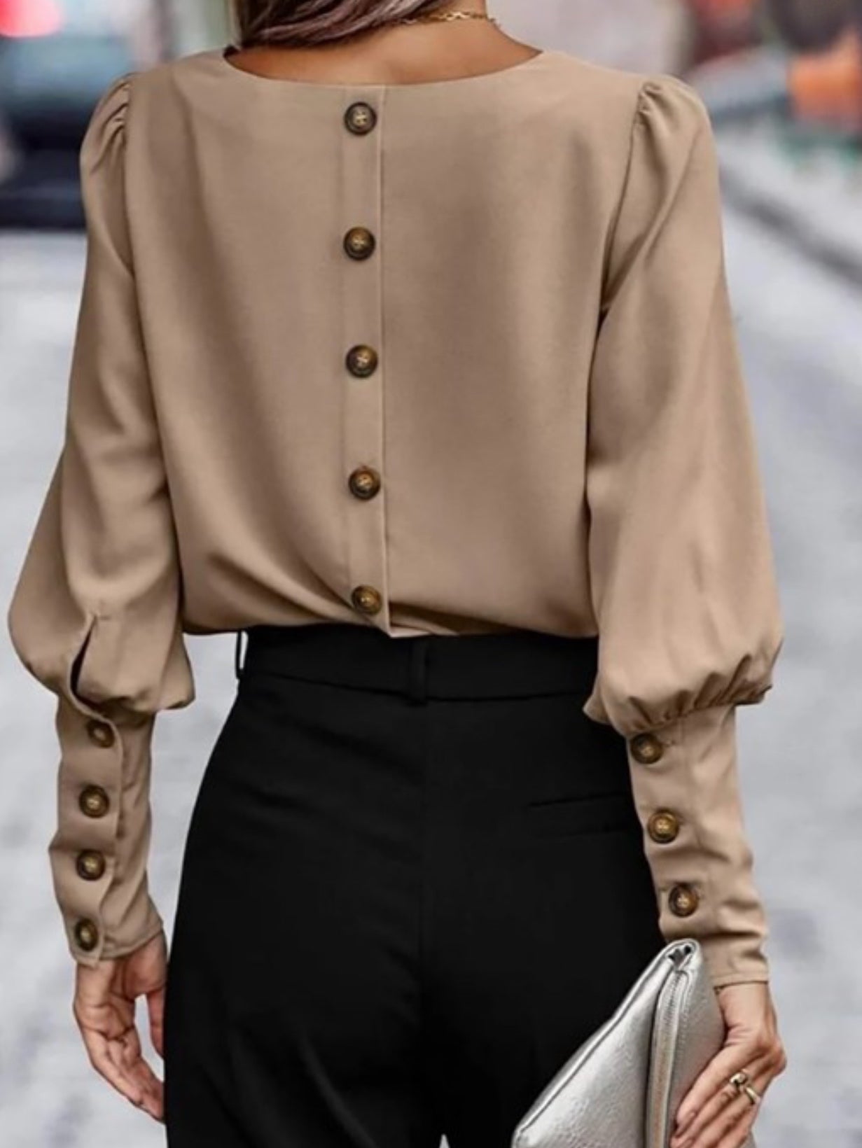 Button Back Blouse