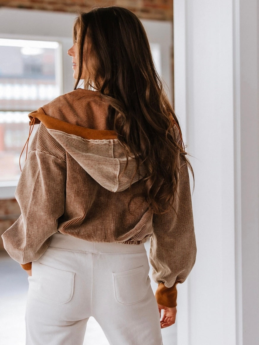 Amber Cord Hoodie