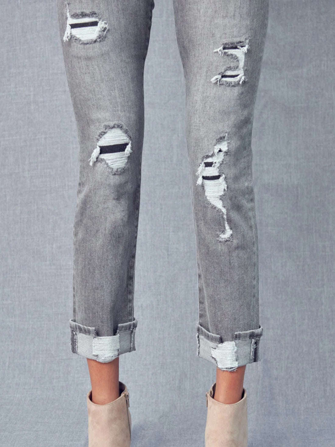 Straight n Slim Grey Kancan Jeans