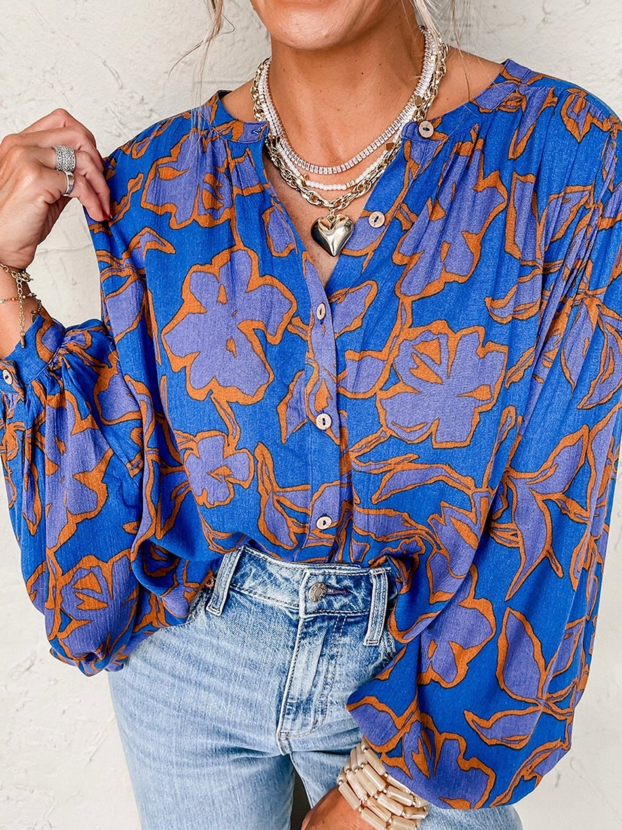 Cobalt Bloom Blouse Cobalt Bloom Blouse