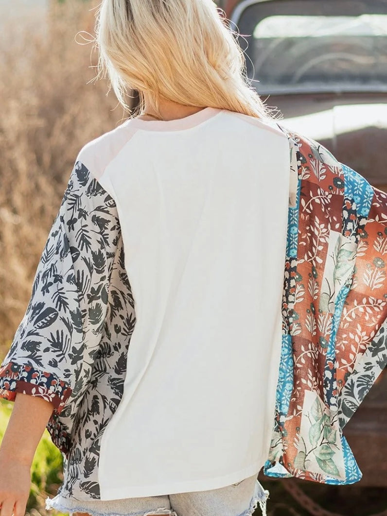 Desert Harmony Patchwork Tee Desert Harmony Patchwork Tee